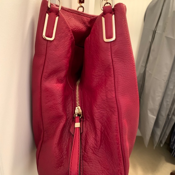 COACH Madison Phoebe Red Leather Shoulder Bag 26224 - Picture 6 of 8